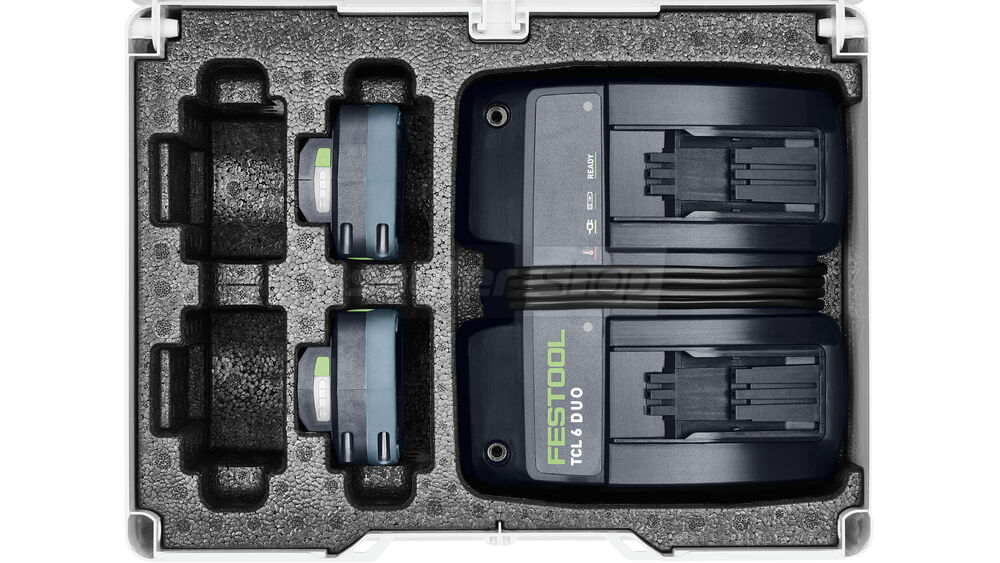 Festool комплект питания SYS 18v 2X4. 0 / TCL 6 DUO (577109)