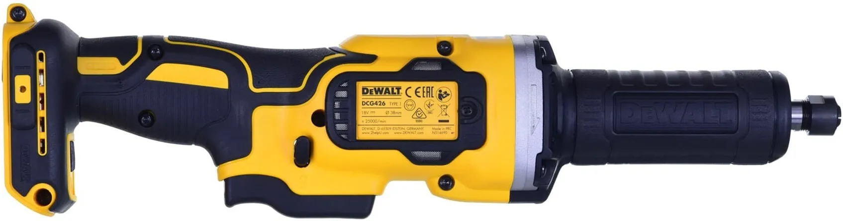 Аккумуляторная прямая шлифмашина DeWalt DCG426N-XJ, без АКБ и ЗУ