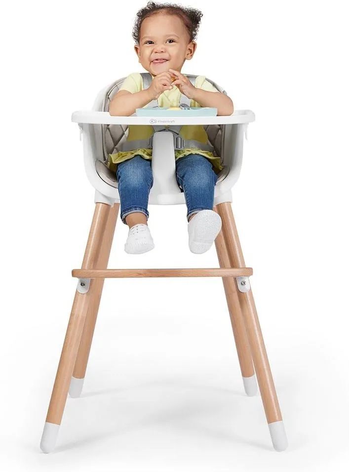 Детский стульчик Kinderkraft Sienna 2в1 розовый