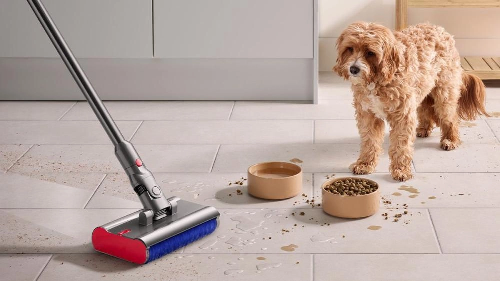 Моющий вертикальный пылесос Dyson V12 Detect Submarine SV46 с лазером