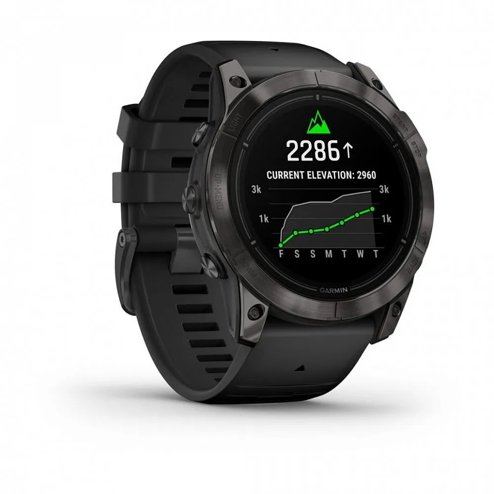 Часы Garmin Epix 2 Pro 51mm Sapphire Carbon Grey Black Band (010-02804-01)