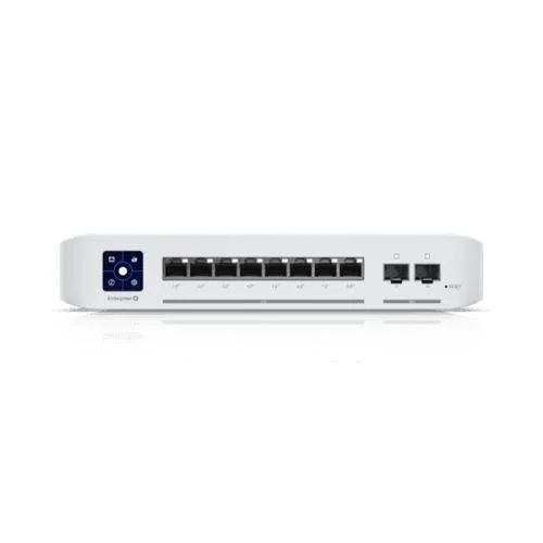 Коммутатор управляемый Ubiquiti USW-Enterprise-8-PoE UniFi Switch Enterprise 8 PoE, 8*2.5G RJ45, 2*10G SFP+, раздача 120Вт