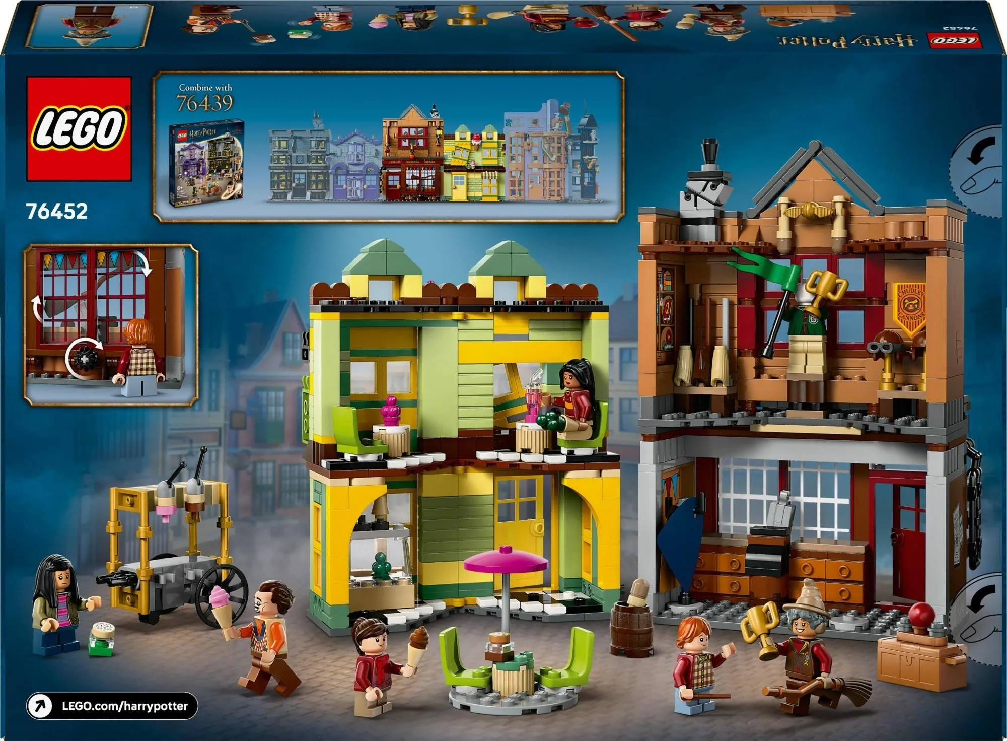 Конструктор LEGO Harry Potter 76452 Магазин принадлежностей для квиддича и кафе-мороженое
