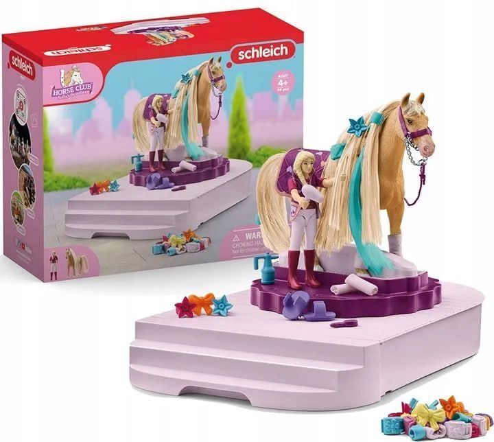 Набор Schleich 42617 Красота Софии Вращающаяся станция для ухода за лошадьми