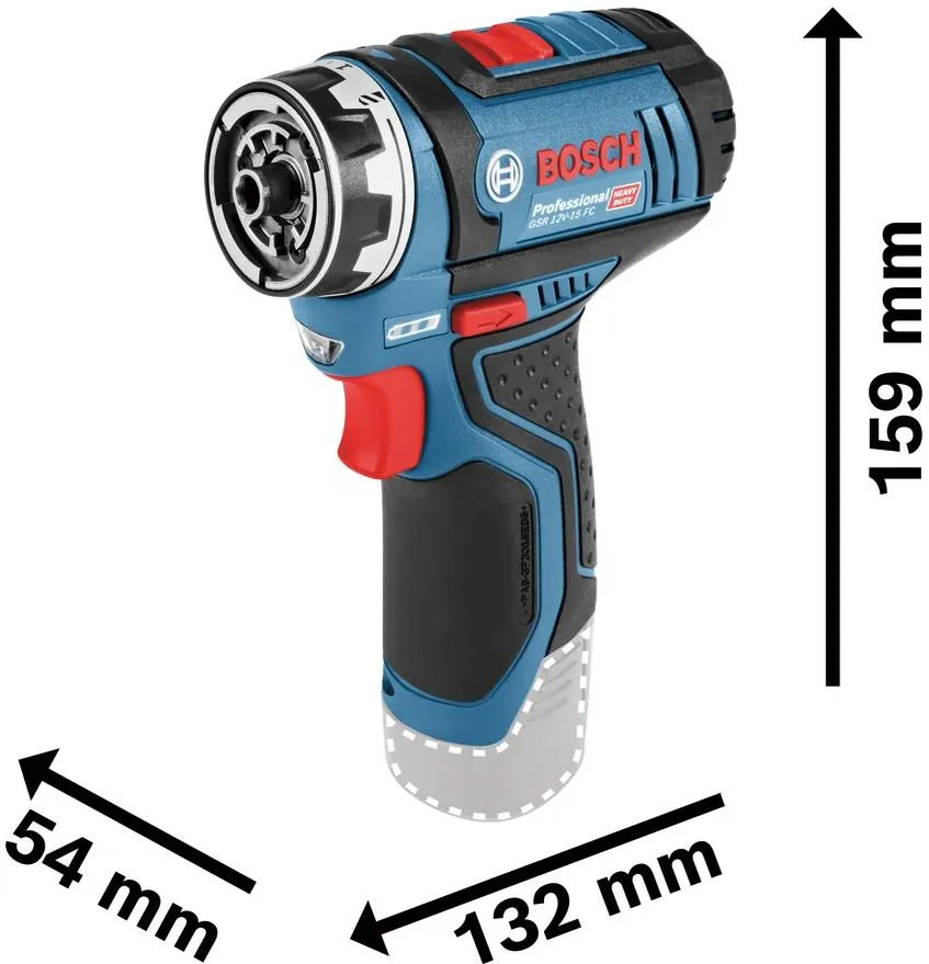 Дрель-шуруповёрт Bosch GSR 12V-15 FC Professional 06019F600F