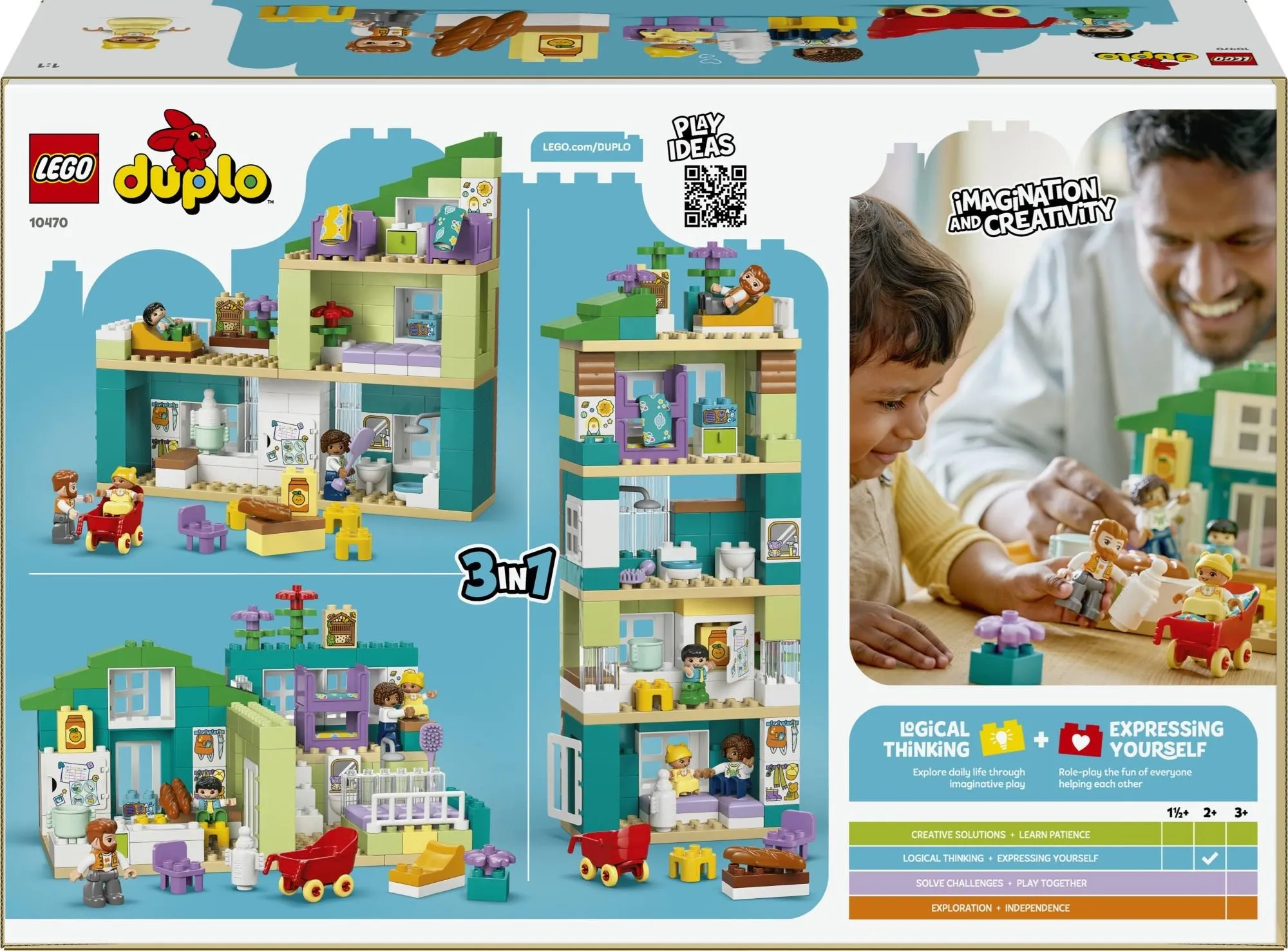 Конструктор LEGO DUPLO 10470 Современный семейный дом 3 в 1