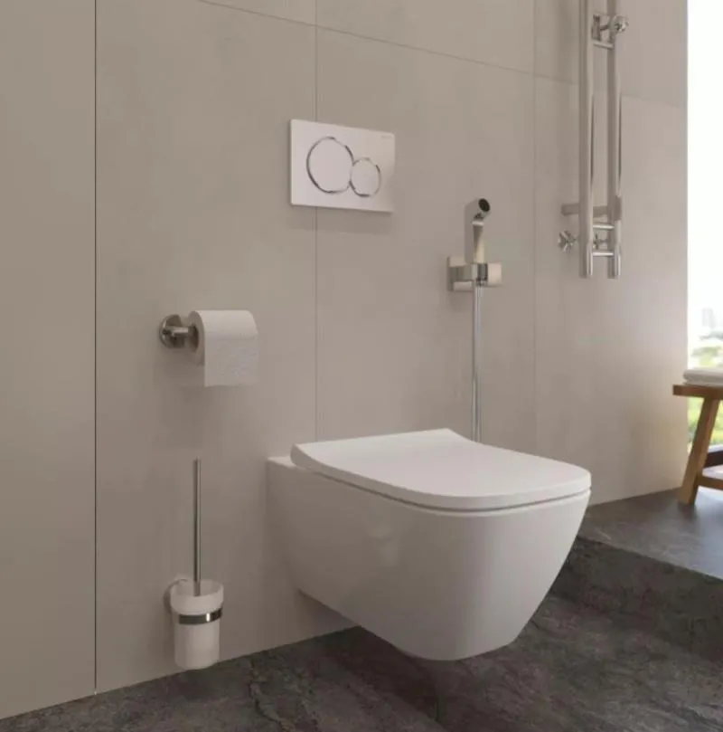 Гигиенический душ Hansgrohe Bidette E 1jet 29233000, внешняя часть со смесителем, хром