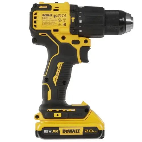 Аккумуляторная ударная дрель-шуруповерт DeWalt DCD709D2T-QW
