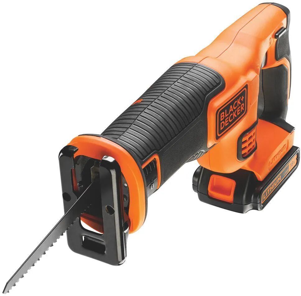Сабельная аккумуляторная пила Black&Decker BDCR18-QW 1*1.5 Ah/18 V с ЗУ