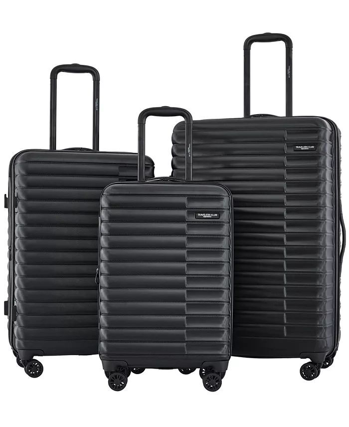 American Tourister VISBY 3 PC SET комплект чемоданов, черные, пластиковые