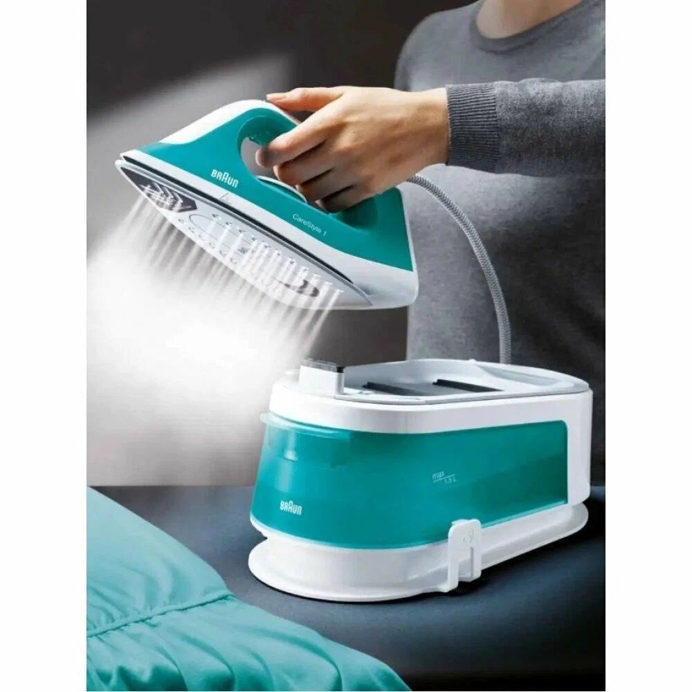 Парогенератор Braun CareStyle 1 IS1013GR бирюзовый/белый