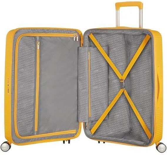 American Tourister Soundbox Большой чемодан золотисто-желтый 97л