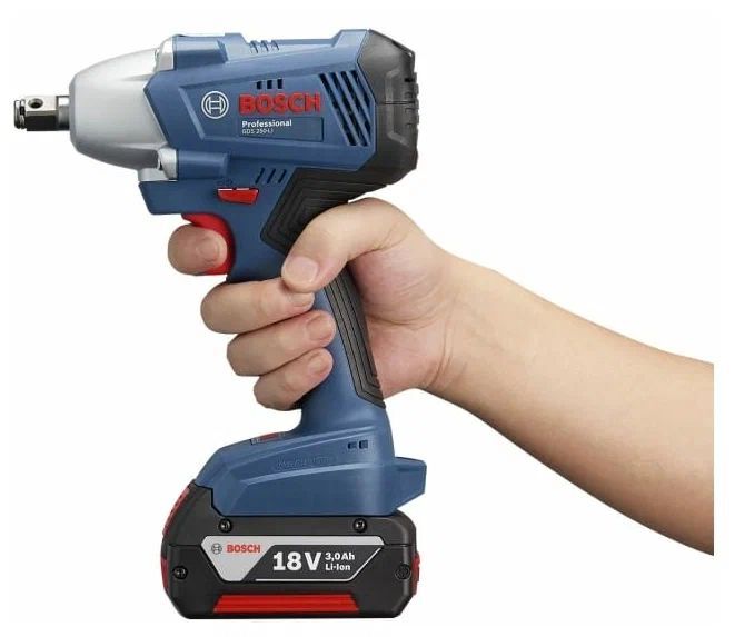 Аккумуляторный ударный гайковерт BOSCH GDS 250-LI 3.0Ач х2 коробка
