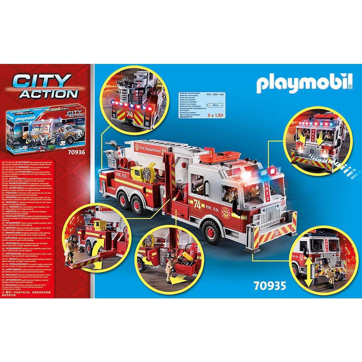 Конструктор Playmobil CITY ACTION 70935 Пожарная машина