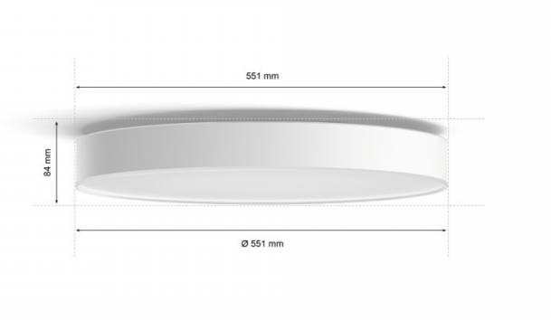 Светильник PHILIPS HUE White ambiance Enrave XL 48W 8718696176474