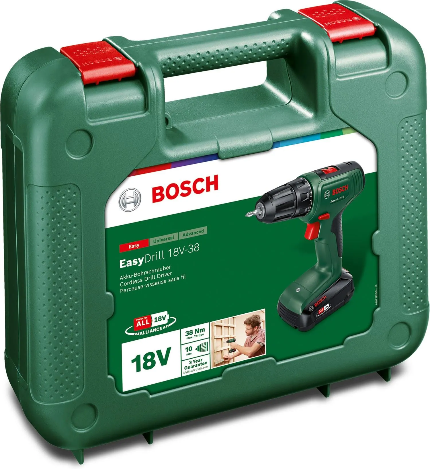 Дрель-шуруповёрт Bosch EasyDrill 18V-38 06039D8003