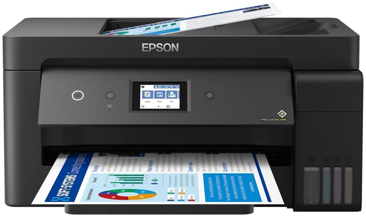 МФУ струйное Epson EcoTank L14150, цветн., A3, черный