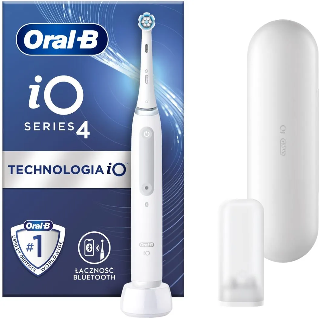Электрическая зубная щётка Oral-B iO Series 4 White, с зарядной станцией