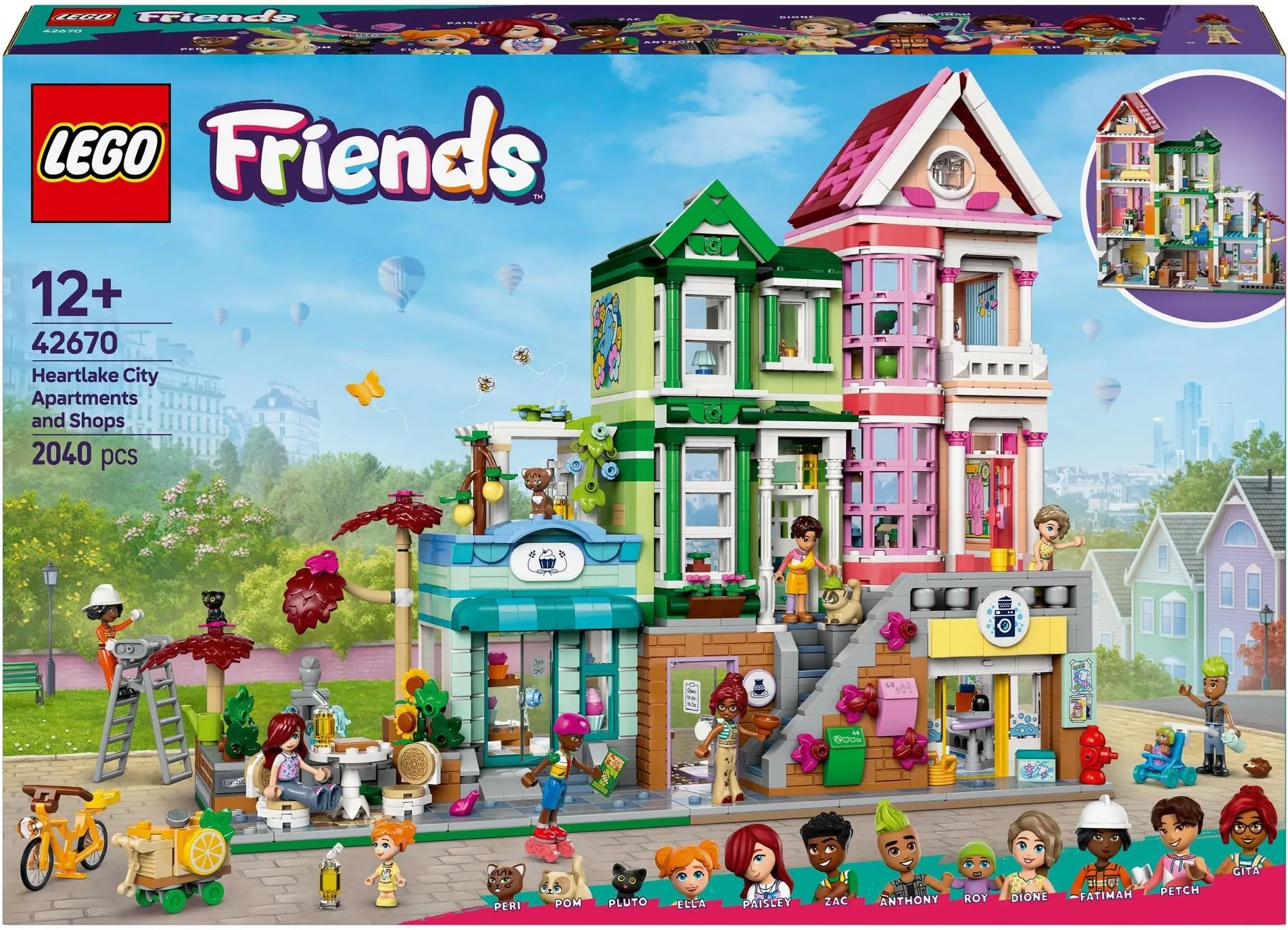 Конструктор LEGO Friends 42670 Квартиры и магазины в городе Хартлейк