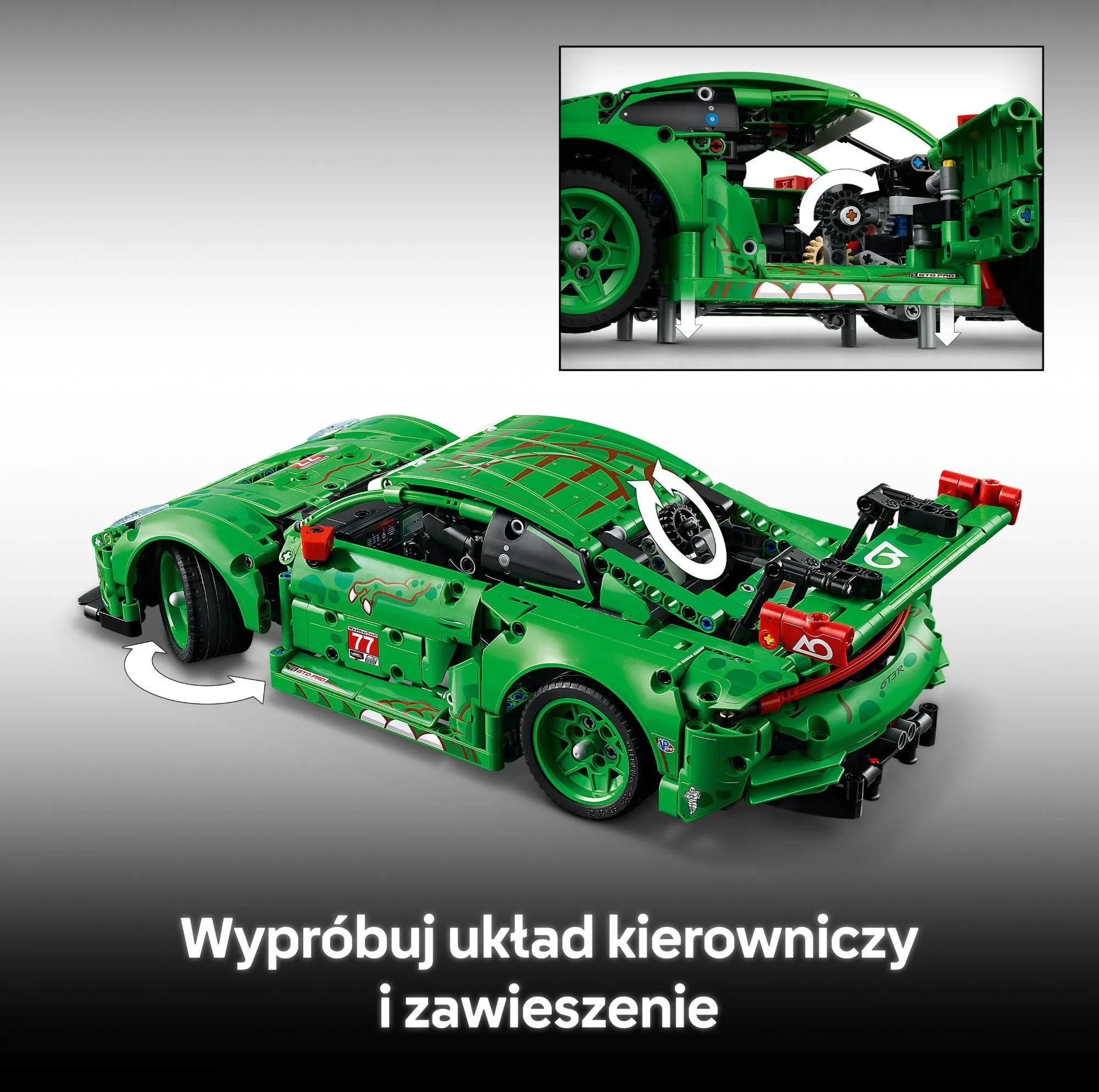 Конструктор LEGO Technic 42224 Porsche 911 GT3 R «Rexy» AO Racing