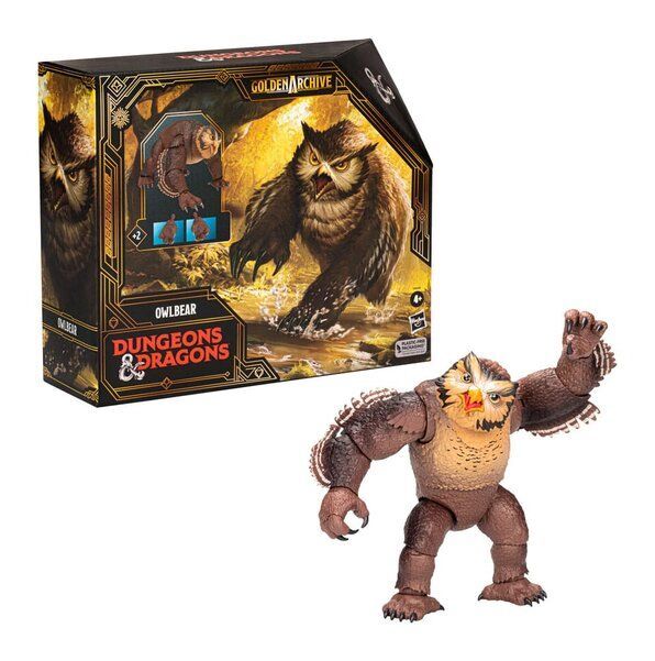 Hasbro Фигурка медведя совы Hasbro Dungeons & Dragons Golden Archive 21 см, черная