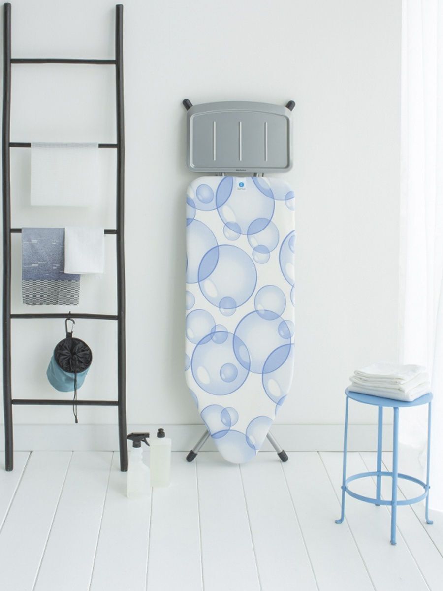 Гладильная доска Brabantia C для парогенератора, 124х45 см, пузырки(Bubbles) 101229