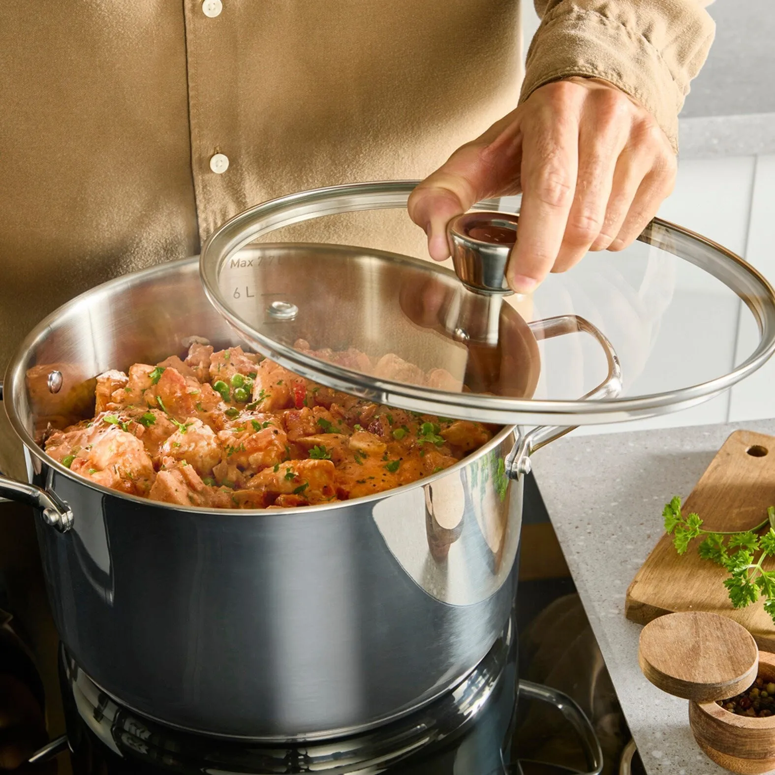 Кастрюля Tefal Space+ Emotion+ 13,8 л E3368555