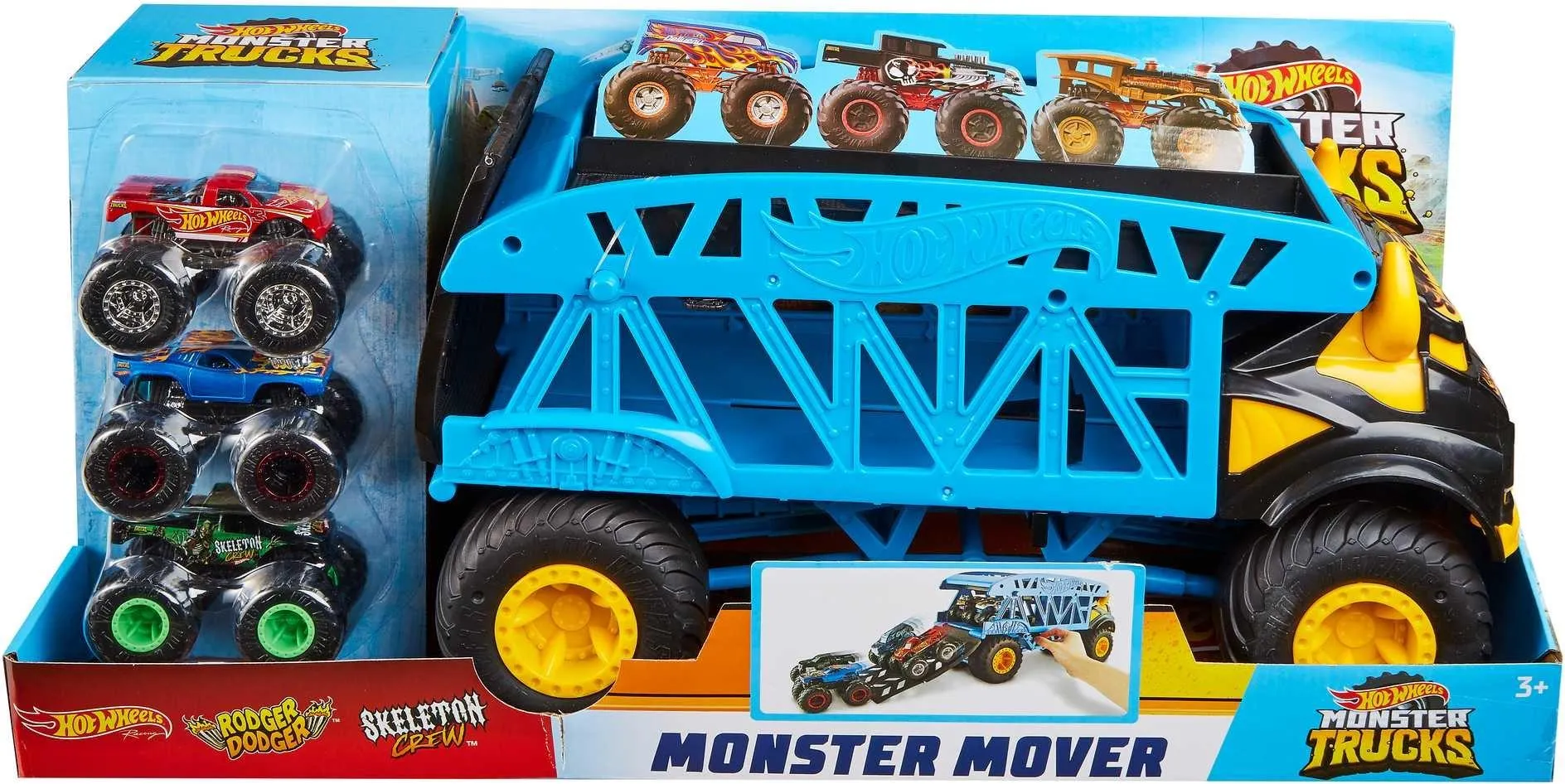 Игрушечный трек Hot Wheels Fitter Mover Monster Truck GGB64 - Транспортер Monster Mover