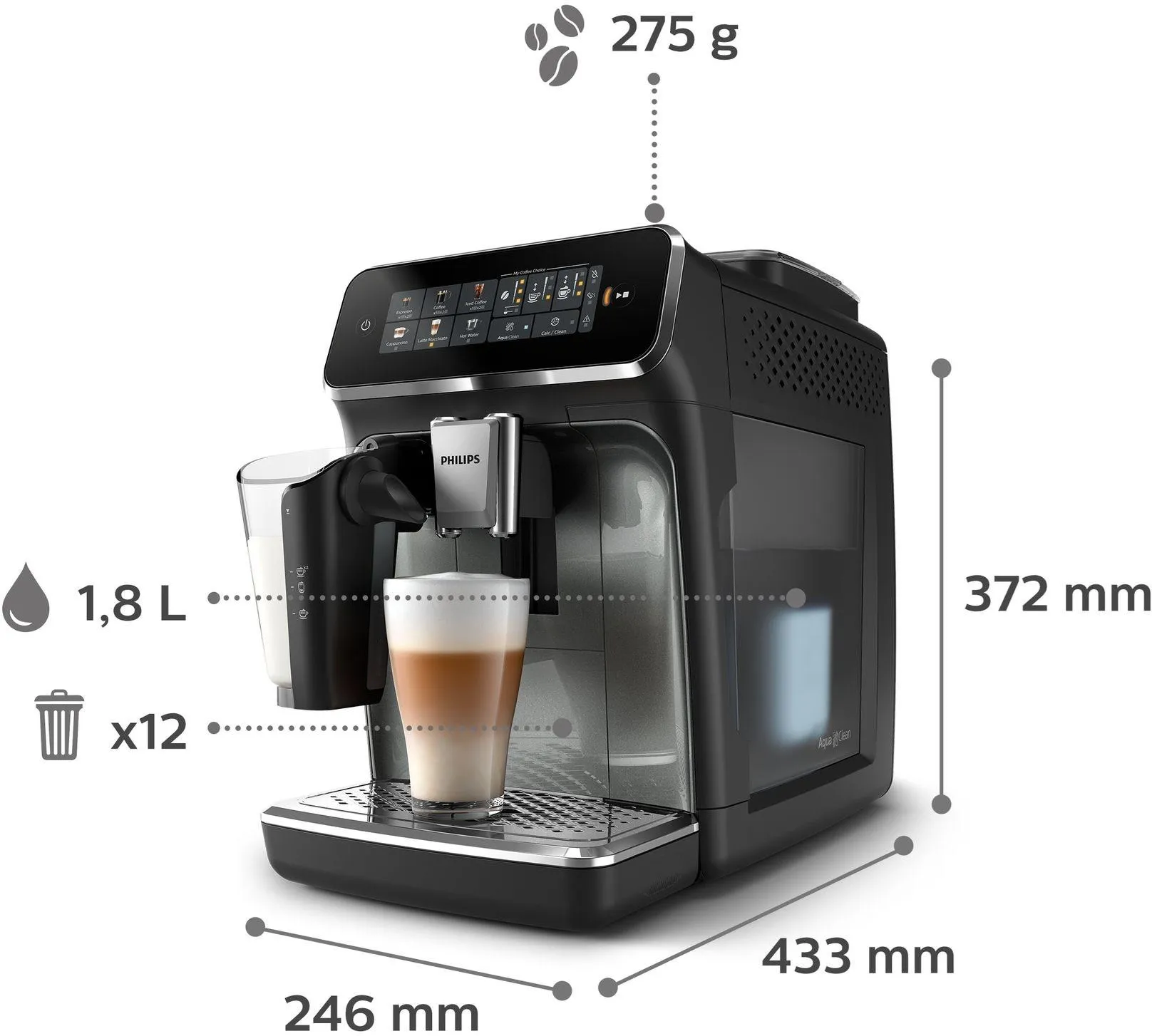Кофемашина Philips 3300 LatteGo EP3349/70