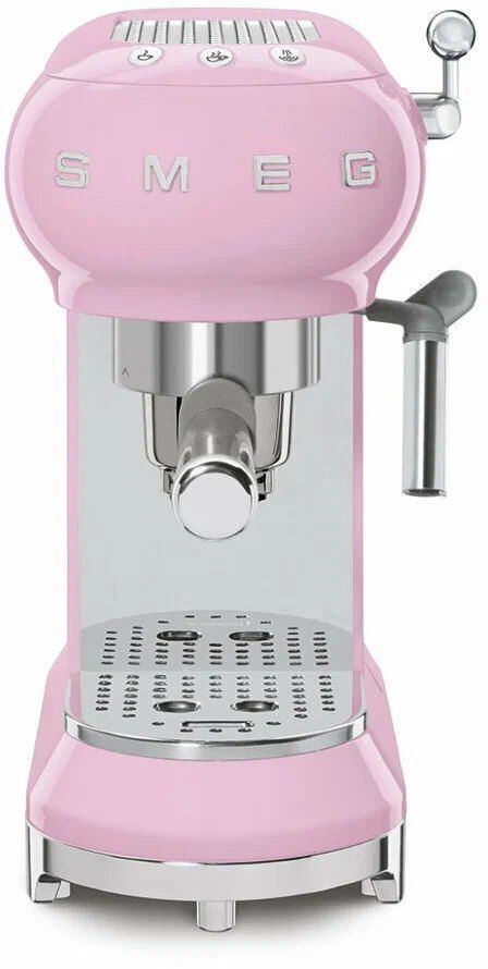 Кофеварка рожковая Smeg ECF01, розовый