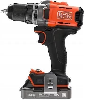 Дрель-шуруповёрт аккумуляторная Black&Decker BCD382D1XK PowerConnect 12.0 Ah/18 V с ЗУ