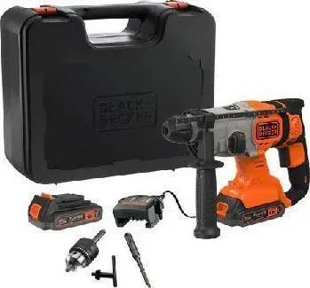 Перфоратор аккумуляторный Black&Decker BCD900E2K-QW 2*2.0 Ah 18 V с ЗУ