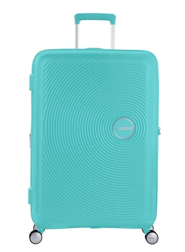 Чемодан American Tourister Soundbox 77см, 97 л, бирюзовый