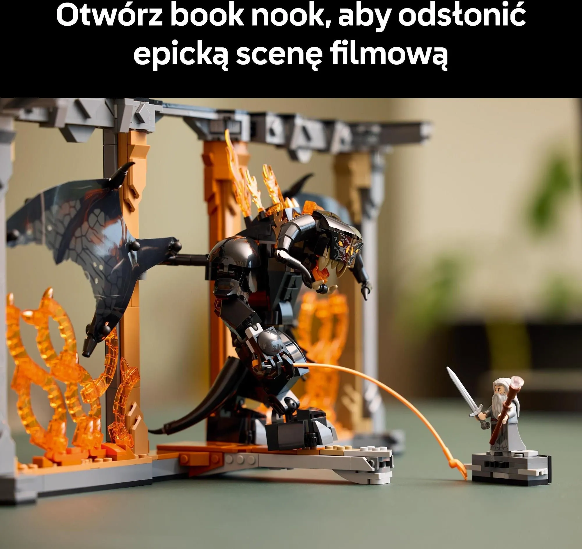 Конструктор LEGO Icons 10367 Властелин колец: Book Nook с Балрогом