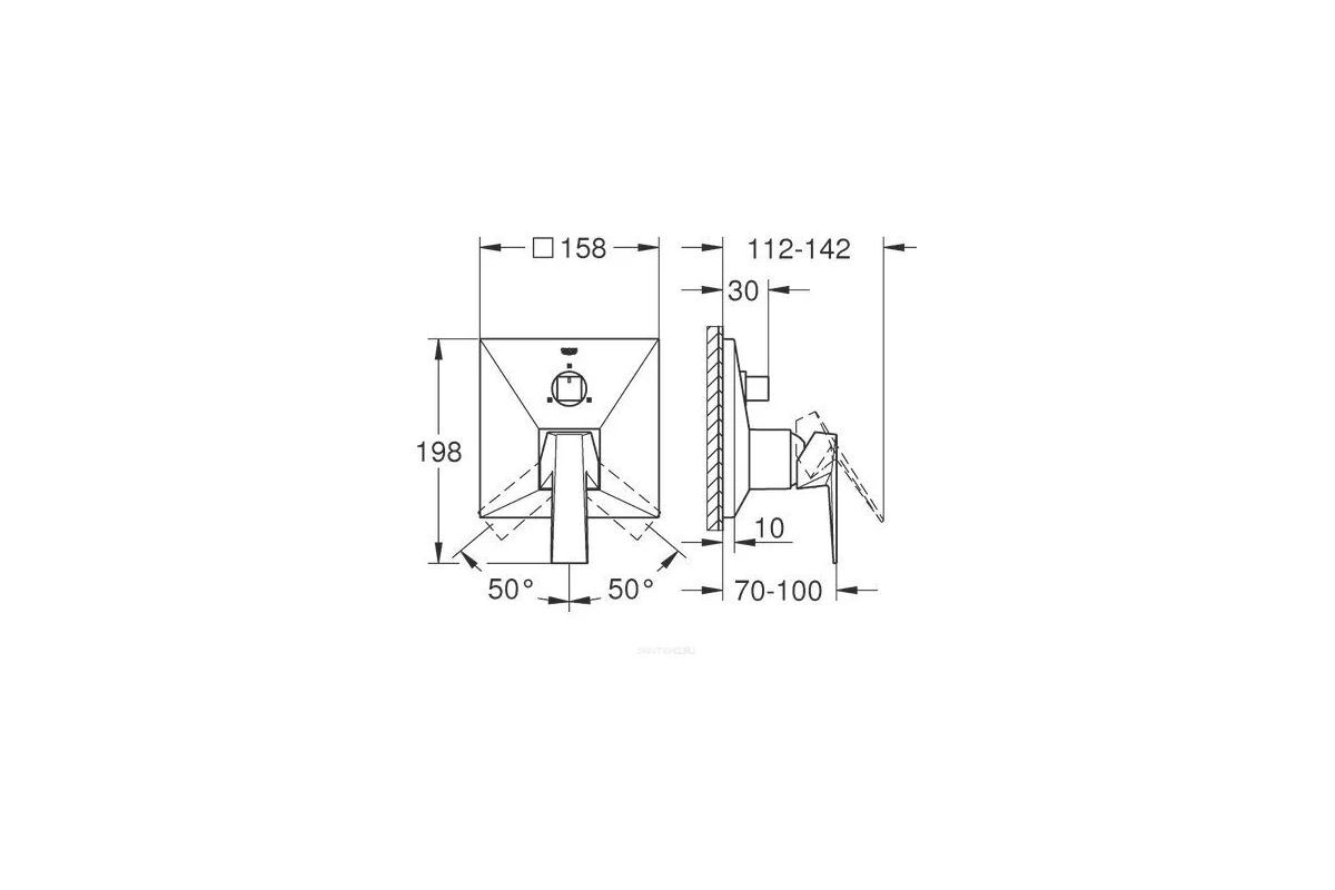 Однорычажный смеситель на 3 выхода воды Grohe Allure 24099000