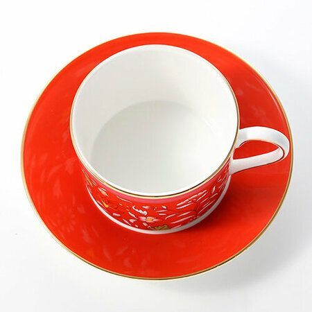 Чайная пара WEDGWOOD Wonderlust Crimson Jewel, 150 мл, костяной фарфор, цвет разноцветный (40031700)