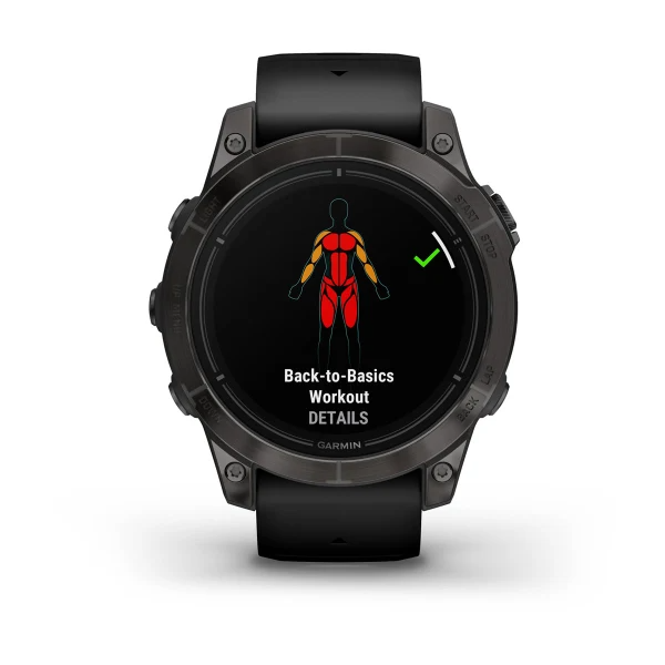 Часы Garmin Epix 2 Pro 47mm Sapphire Carbon Grey Black Band (010-02803-11)
