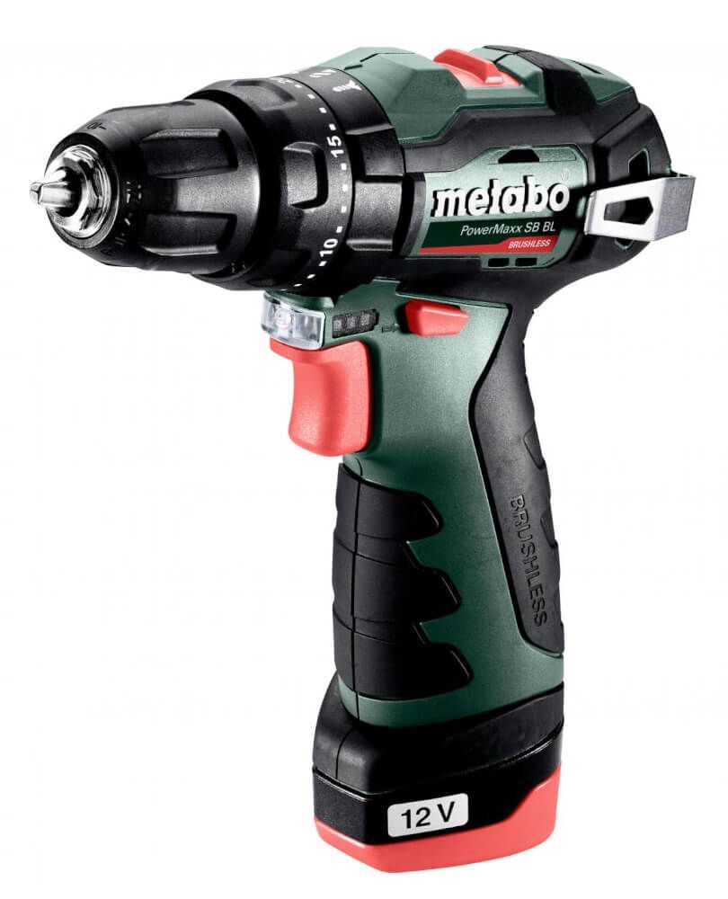 Шуруповерт ударный Metabo PowerMaxx SB BL (601784500) 12В, 2Х2,0АЧ, Кейс