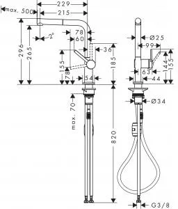 Смеситель Hansgrohe 270 Eco 72845670