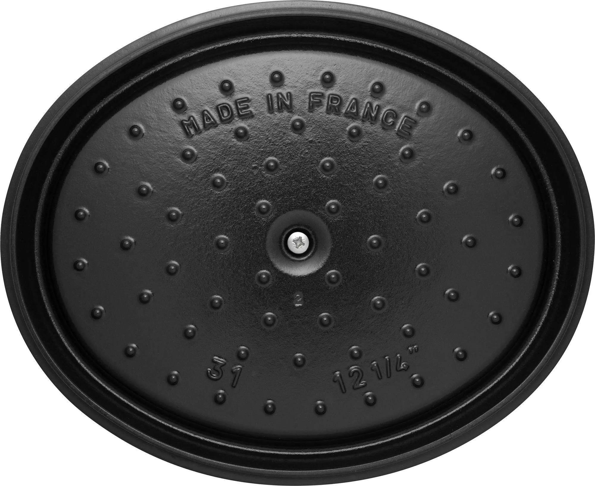 Чугунная овальная кастрюля Staub La Cocotte 5,5 л, белая трюфель 405014160