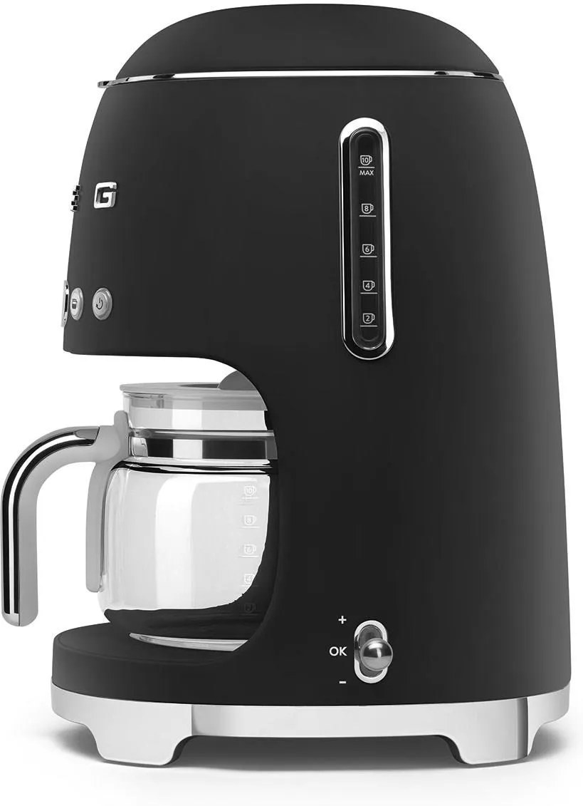 Кофеварка капельная Smeg DCF02, матово-черная