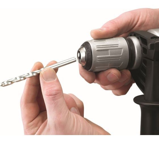 Ударная дрель BLACK+DECKER KR1102K, 1100 Вт, без аккумулятора