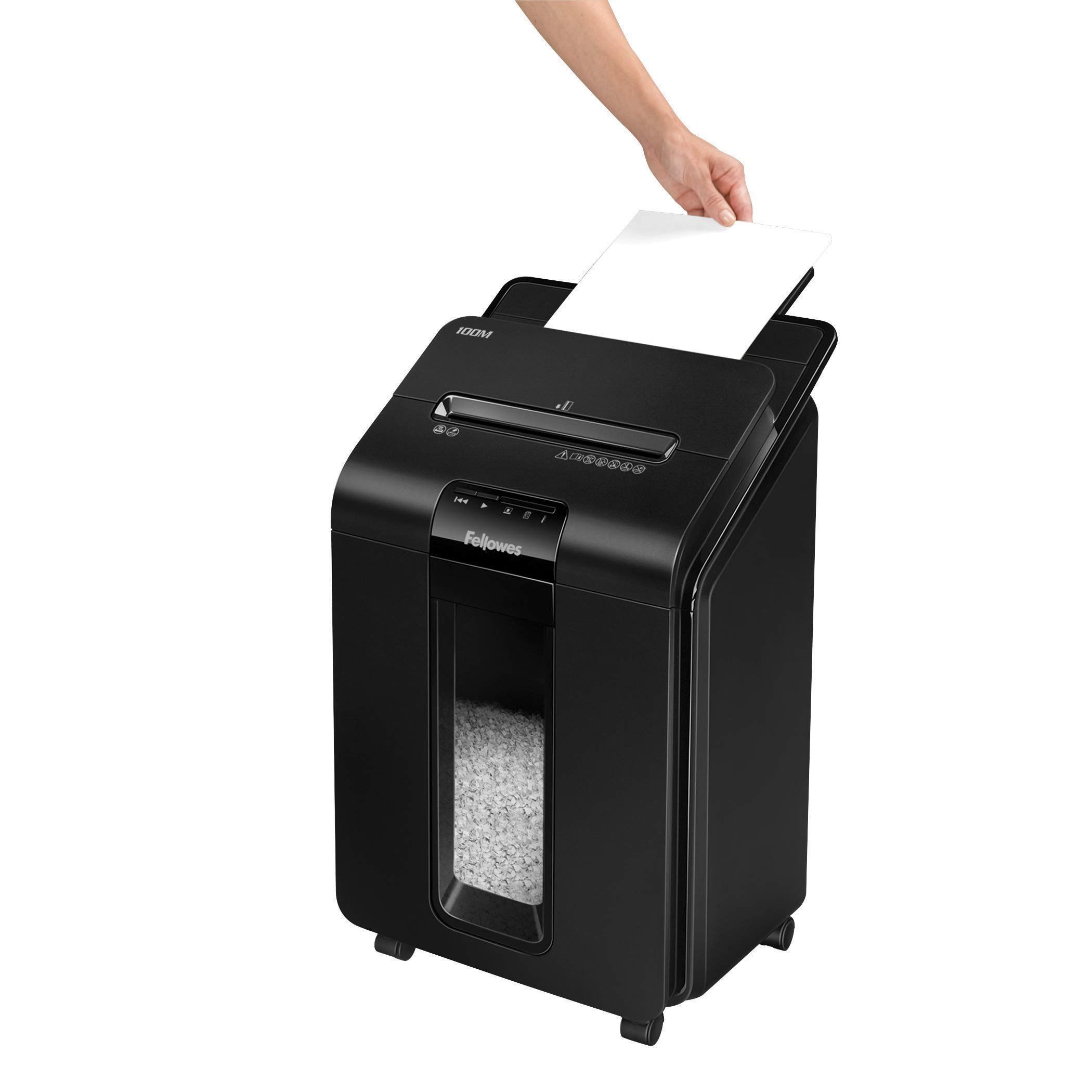Уничтожитель бумаг Fellowes AutoMax 100M черный