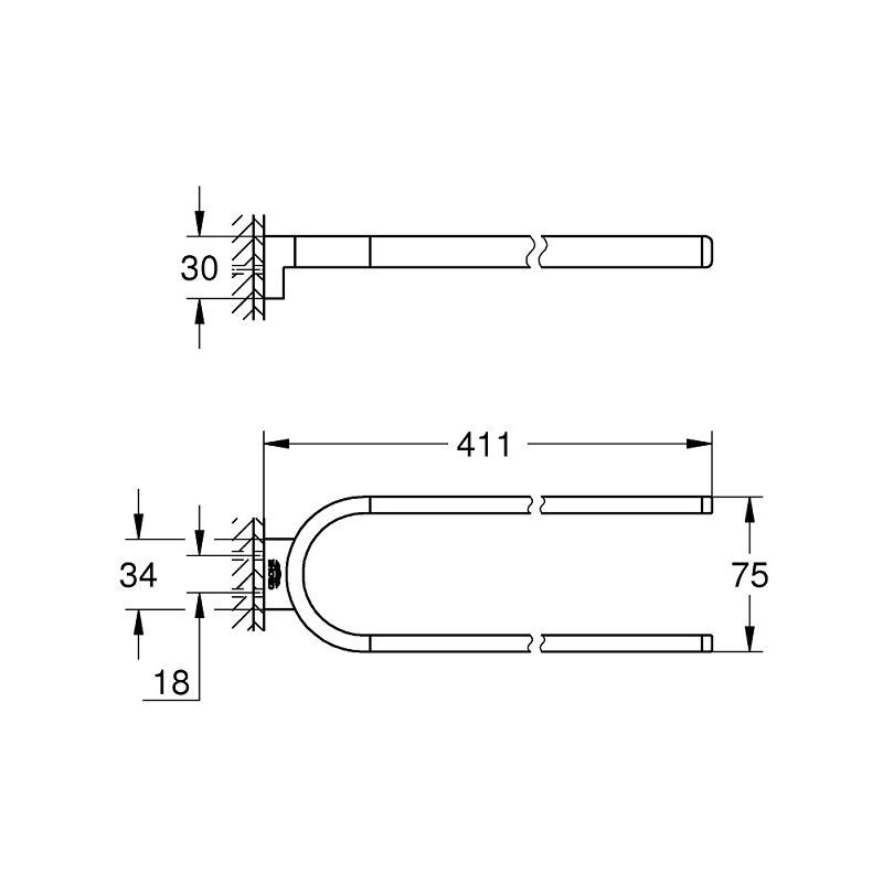 Держатель для полотенец Grohe Brushed Cool Sunrise Selection 41059Gn0
