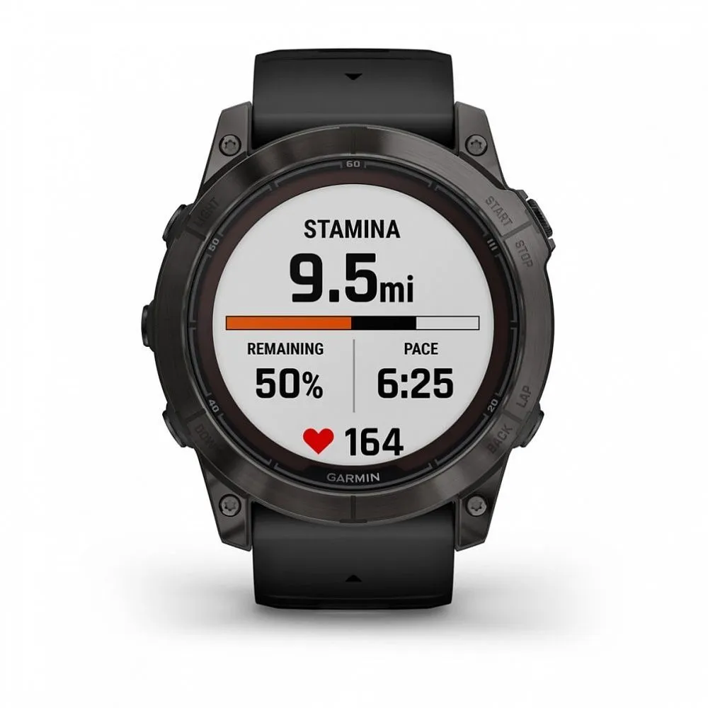 Часы Garmin Fenix 7X Pro Sapphire Solar Carbon Grey Black Band (010-02778-11)
