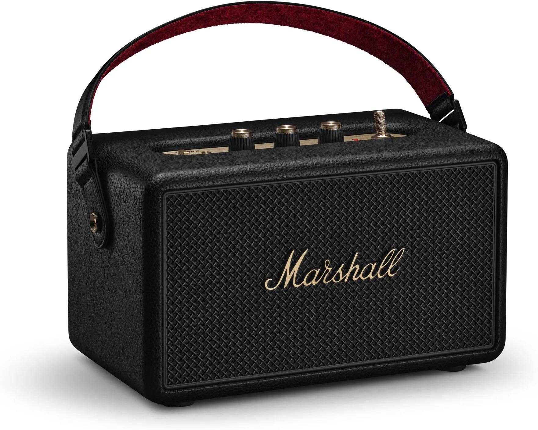 Портативная Bluetooth-колонка Marshall Kilburn III, чёрная с латунной отделкой