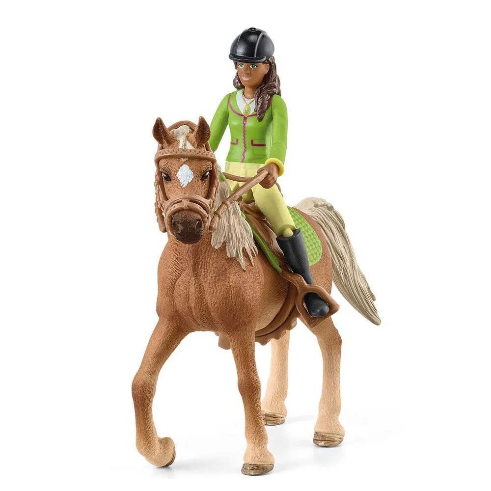 Набор Schleich 42414 Девочка Сара и арабская лошадка Мистери