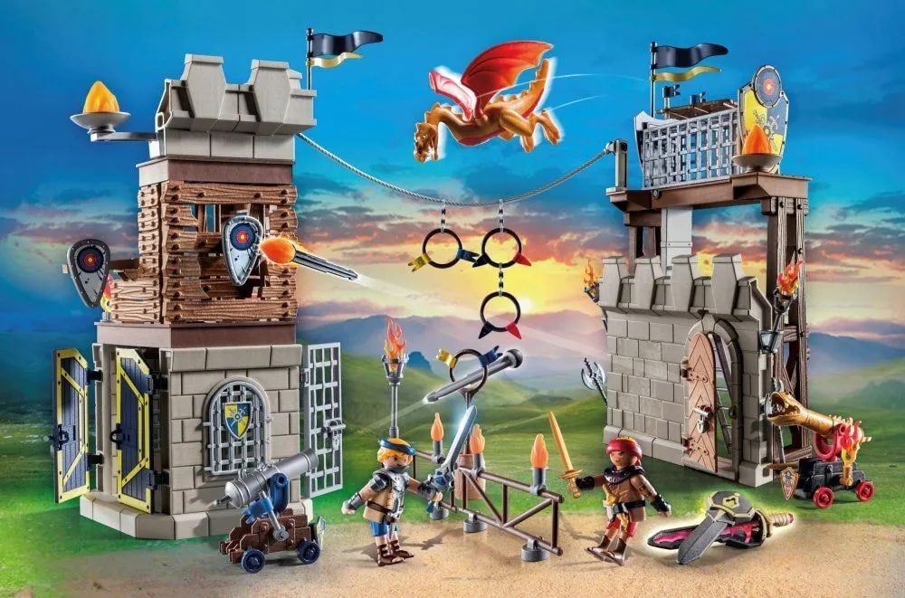 Конструктор Playmobil Novelmore - Турнирный стадион Бёрнем Рейдерс - Плеймобиль 71298