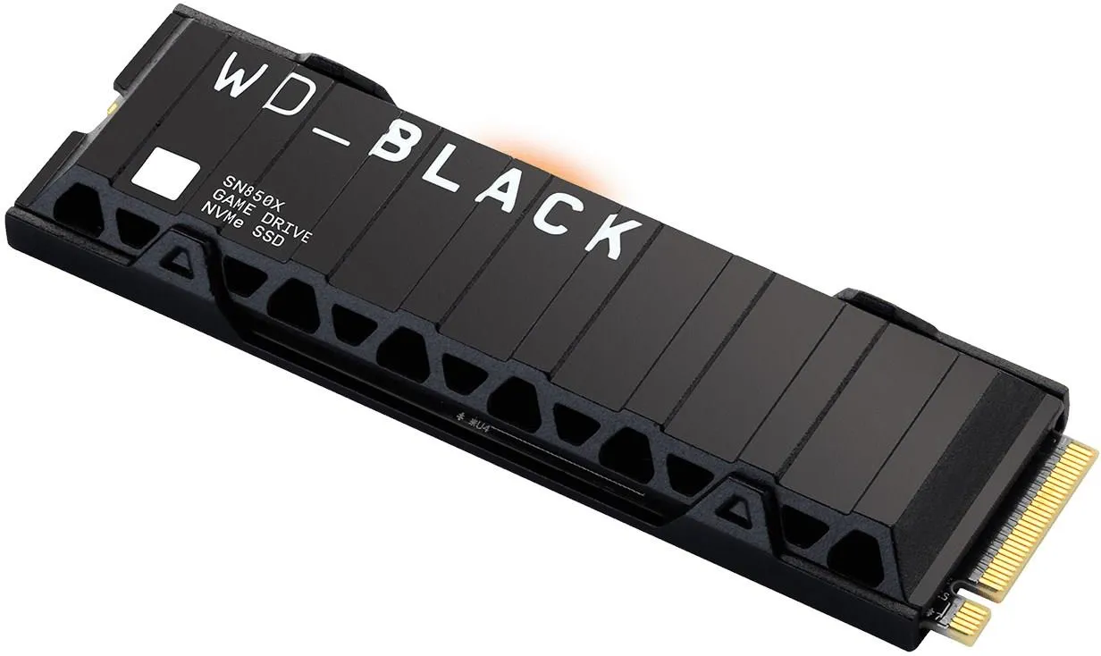 SSD-накопитель Western Digital Black SN850X 1 ТБ M.2 2280 с радиатором (WDS100T2XHE)
