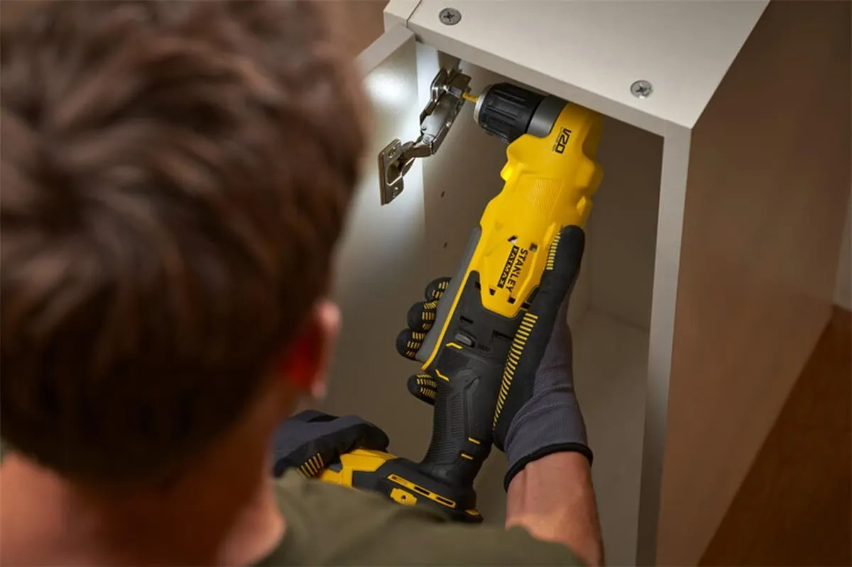 Аккумуляторная угловая дрель Stanley FATMAX V20 SFMCD750B 18 В, без АКБ и ЗУ